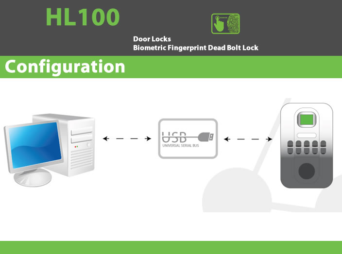 HL100 Biometric Fingerprint and Time Attendance Door Lock